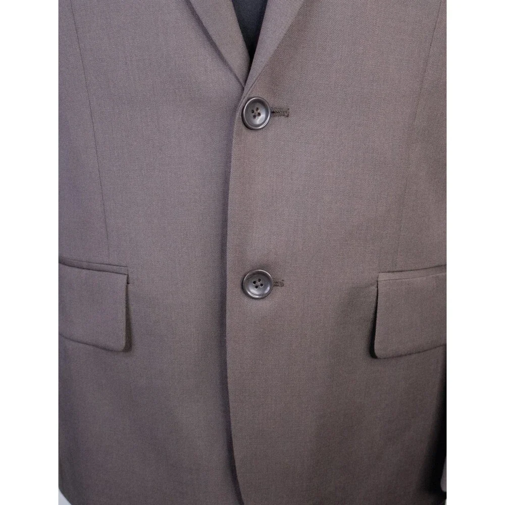 Banana Republic Blazer Sport Coat Sz 38S Solid Brown Two Button Suit Jacket